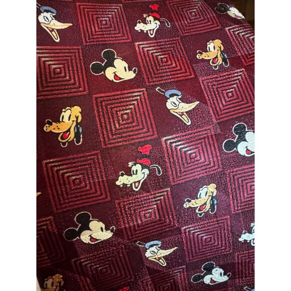 Vintage Mickey & Co. Disney Character Tie – 100% Silk – Mickey, Donald, Goofy & - Picture 2 of 7